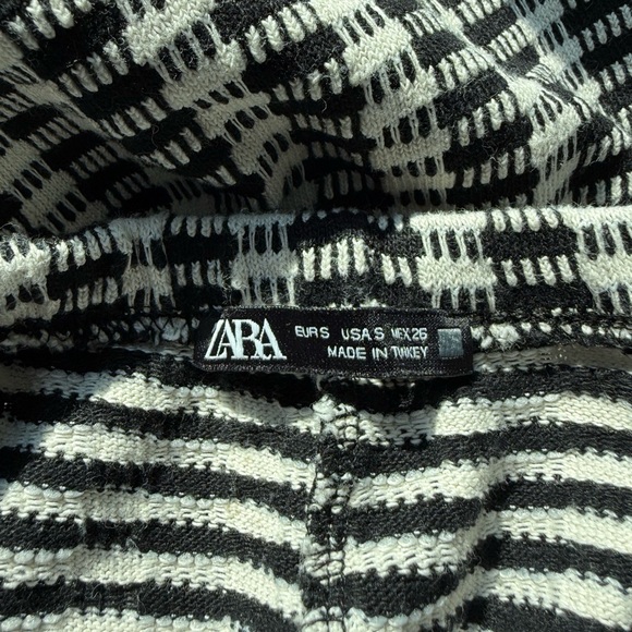 Zara Gingham Drawstring Casual Pants - Picture 5 of 6